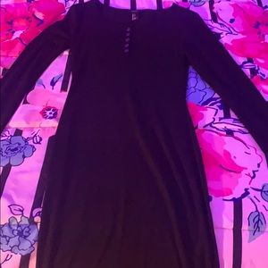 BLACK FITTED DRESS